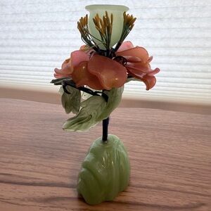 Jade Glass Candle Holder